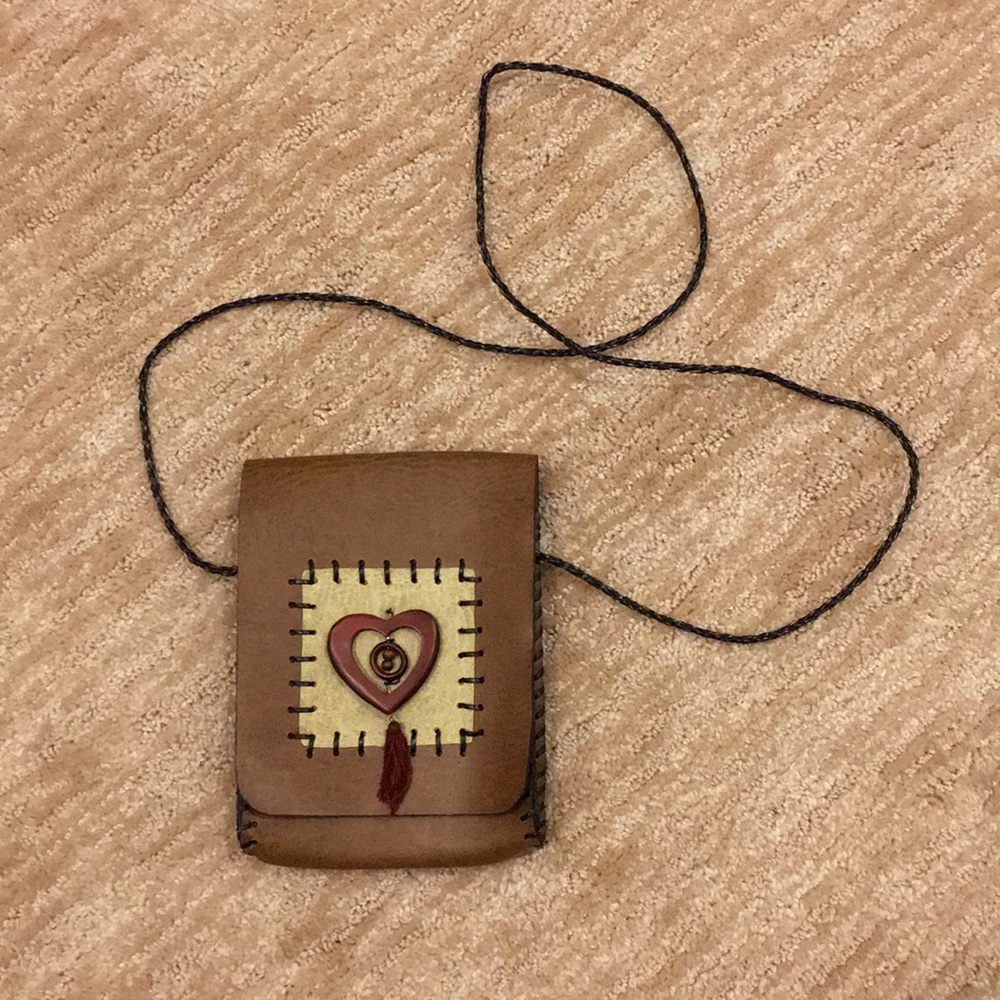 🔥Genuine Leather crossbody pouch🦋handcrafted